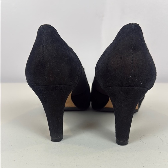Vintage Prevata Black Suede with Bow 3” Heels - Picture 6 of 11